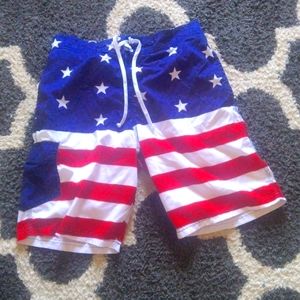 Men's American flag shorts for the 4th
